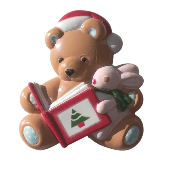 🎯 10 for $10 / Vintage Bear with Bunny Magnet - Picture 5 of 6